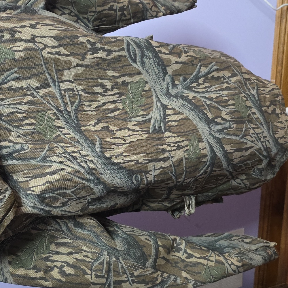VTG Carhartt Mens Hunting Jacket Medium Camo Mossy Oak Blanket Lined Coat - Picture 7 of 8